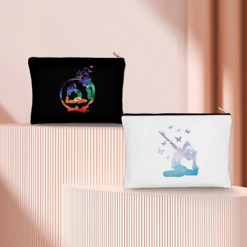 Wristlet Wallet Zipper - 女の子用のジッパー式ポーチ,化粧品や化粧品用のタトゥーバッグ,口紅,棺桶の動きを刺激し,体操を促進します