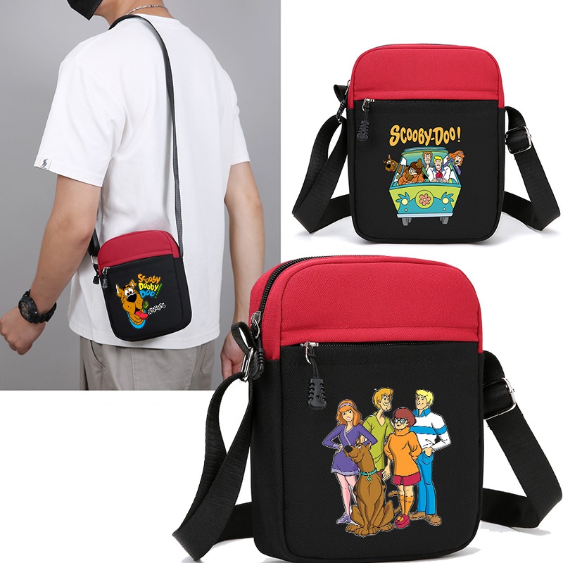 Shoulder Bag Slouchy - スクービードゥー クロスボディバッグ 女性用 漫画アニメパターンプリントショルダーバッグ ユニセックス アウトドアファッションハンドバッグ
