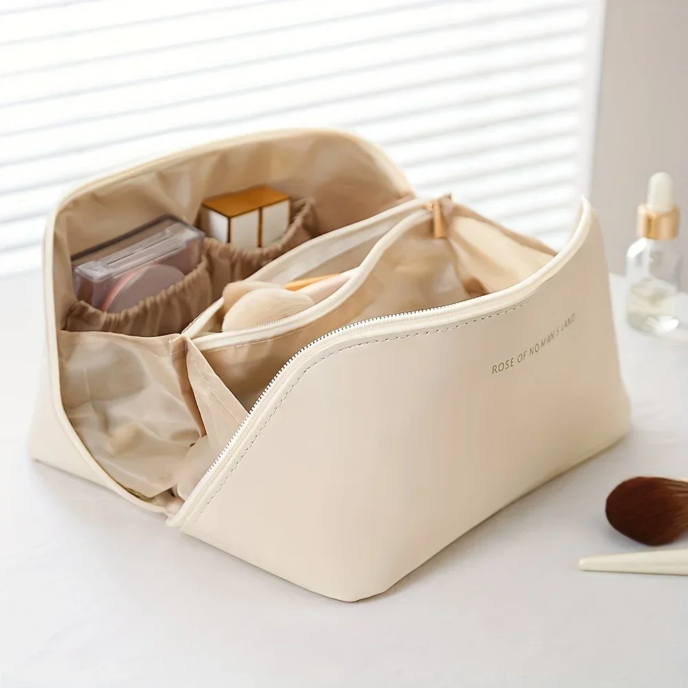Luxury Ziploc Bags - メイクアップオーガナイザー女性トイレタリーキットバッグメイクアップケース収納ポーチ高級レディボックス、化粧品バッグ、トラベルジップ用オーガナイザーバッグ