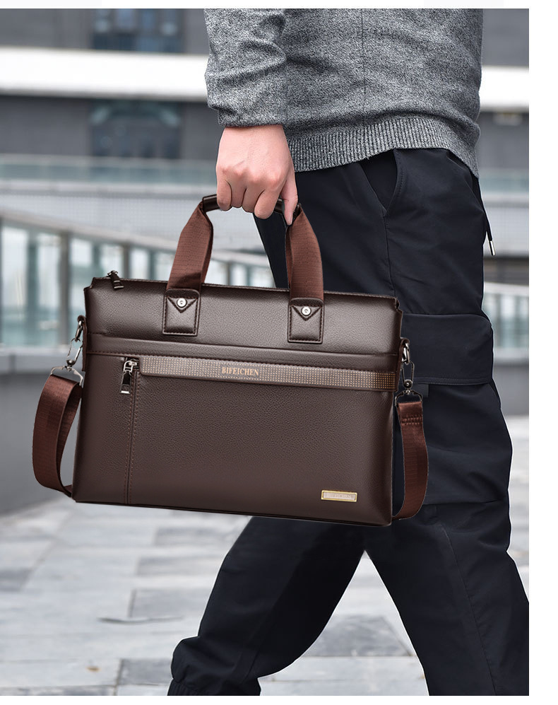 Luxury Bags For Men - 2026 新しい高級ブランド男のハンドバッグ革ラップトップブリーフケースビジネス A4 ドキュメントバッグ IPAD オフィス男性ヴィンテージショルダーバッグ