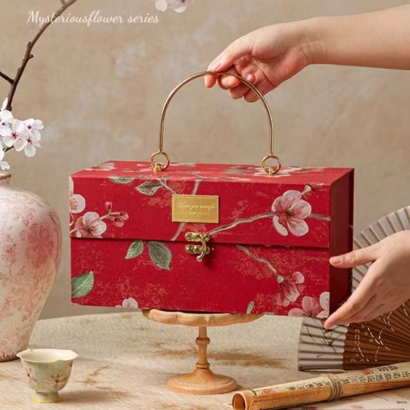 Luxury Bags For School - 厚みのある多色金属製ハンドヘルドギフトボックス、結婚式のブライズメイドギフトバッグ、バレンタインデーギフトボックス、高級スカーフ包装バッグ