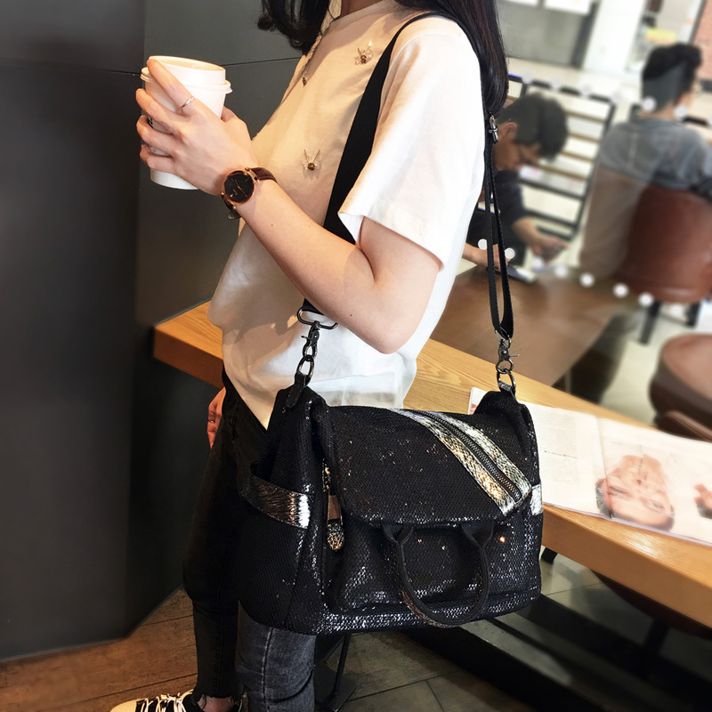 女性用スパンコールナイロンバックパック,女性用クロスボディバ - Luxury Bags For School のレビューと価格