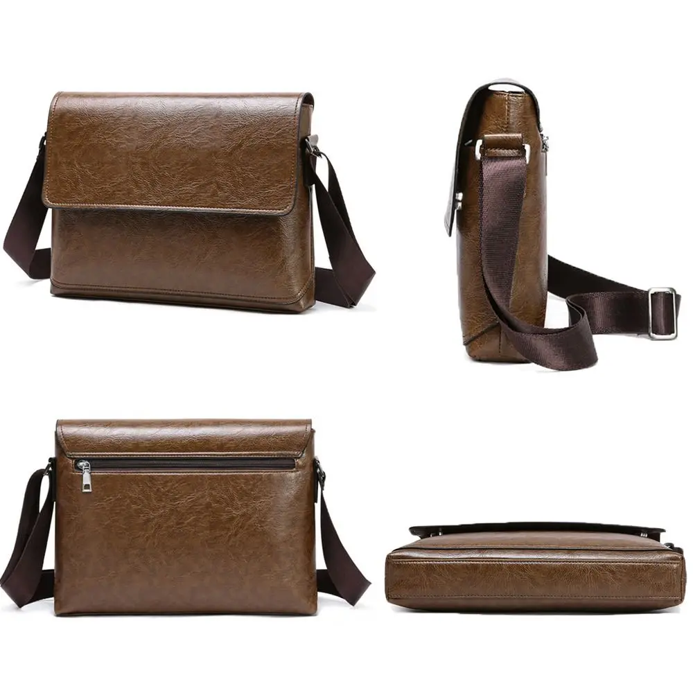 高級PUレザー クロスボディバッグ 多機能 ヴィンテージ メ - Luxury Bags For Men のレビューと価格