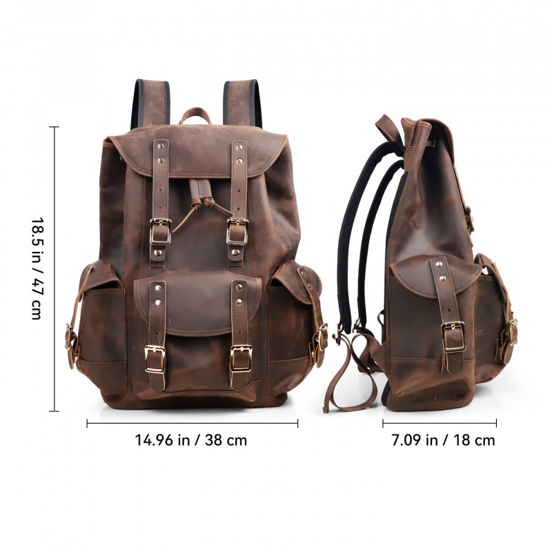 新着革バックパック高級男性本物の牛革トラベルバッグ男性ヴィン - Luxury Bags For Men のレビューと価格