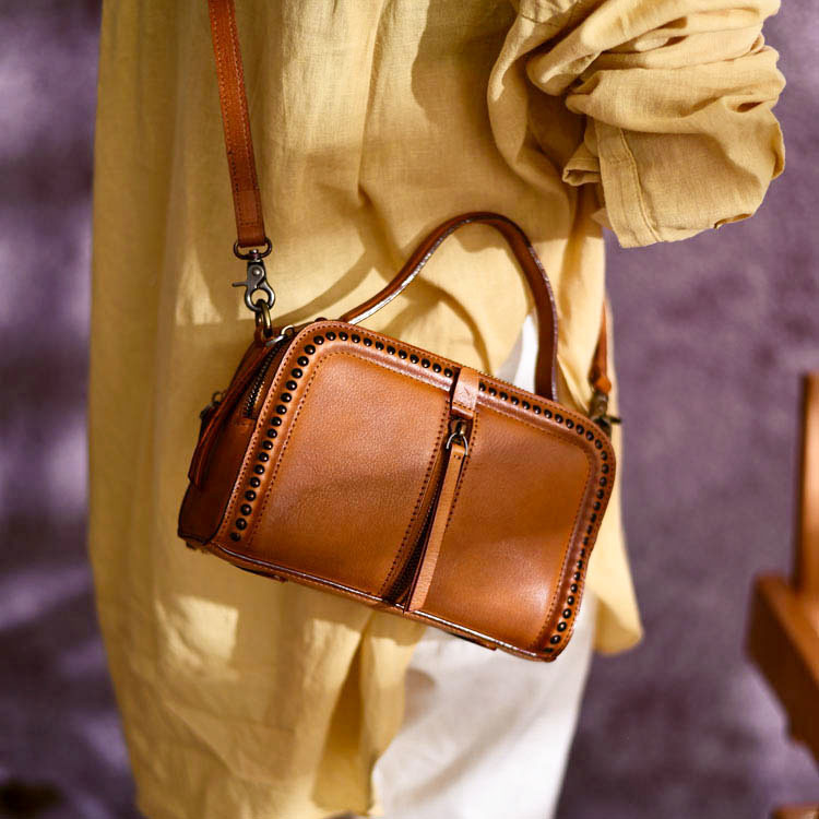 2026 レトロ手描き多層式大容量ハンドバッグ レディースカ - Luxury Bags Hand Painted のレビューと価格