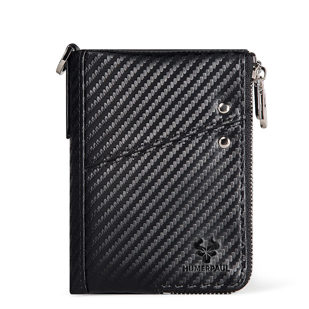 Gzcz-男性用ダブルジッパーレザーウォレット,コインポケッ - Luxury Bags Sell のレビューと価格