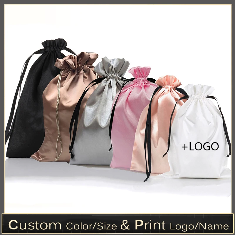 10 個カスタムサテンエクステンションヘアバッグ高級品シルク - Luxury Bags And Shoes のレビューと価格