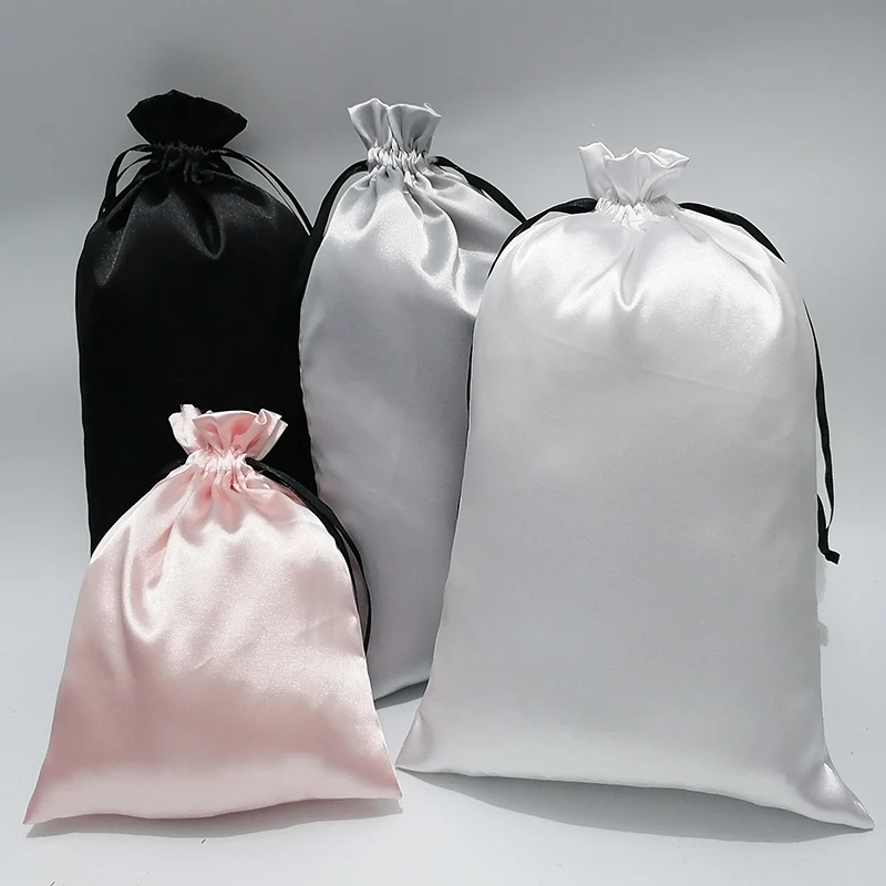 10 個カスタムサテンエクステンションヘアバッグ高級品シルク - Luxury Bags And Shoes のレビューと価格