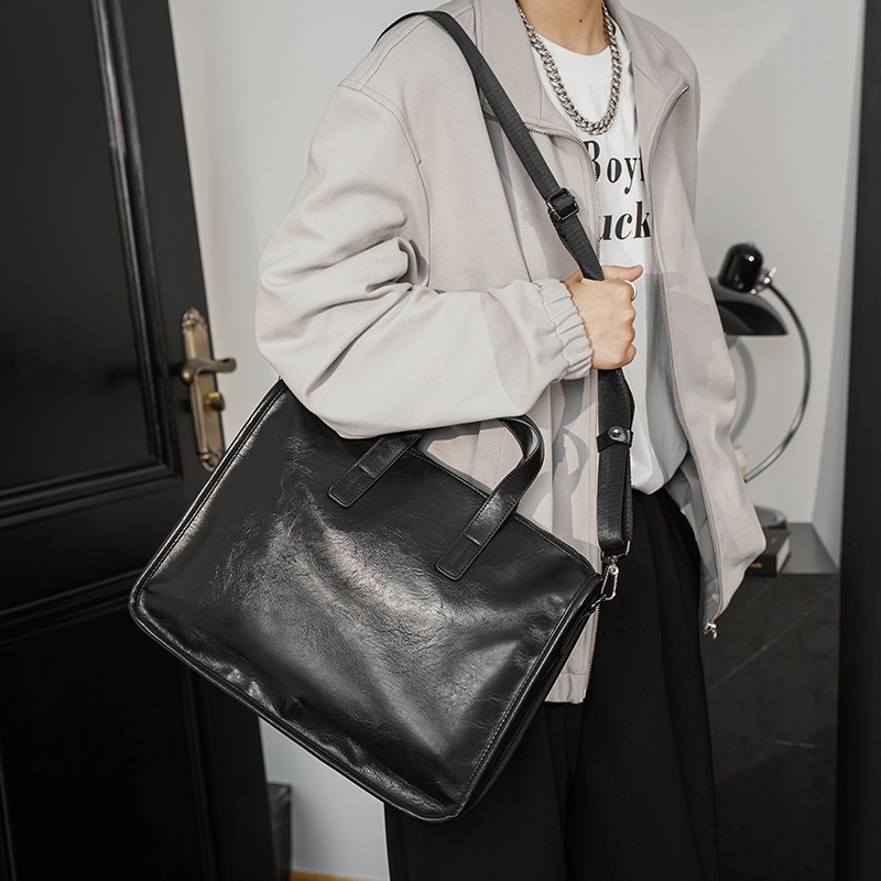 カジュアルビジネスメンズハンドバッグファッション大容量ブリー - Luxury Bags For Men のレビューと価格