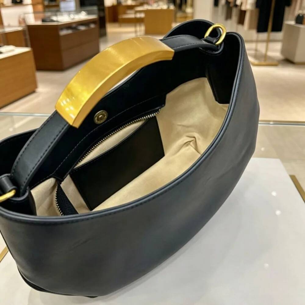 デミサークル女性用ゴールデンレタートート巾着バケットバッグ高 - Luxury Bags Sell のレビューと価格