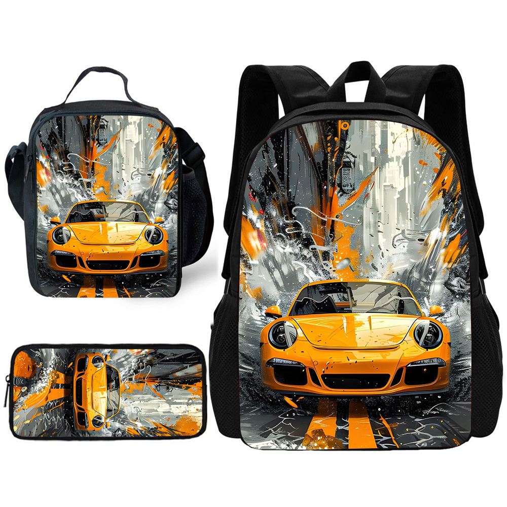 子供学校ファッション高級スポーツカーバックパックランチバッグ - Luxury Bags For School のレビューと価格