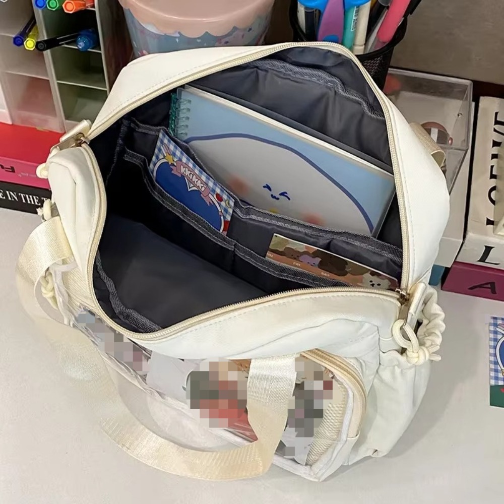 Y2K 日本のプレッピースタイルショルダークロスボディバッグ - Luxury Bags For School のレビューと価格