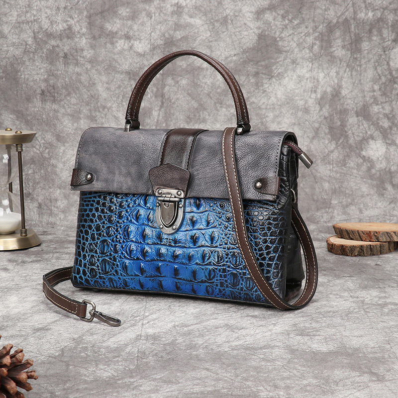 Johnature レトロアリゲーターパターン高級ハンドバッ - Luxury Bags Hand Painted のレビューと価格