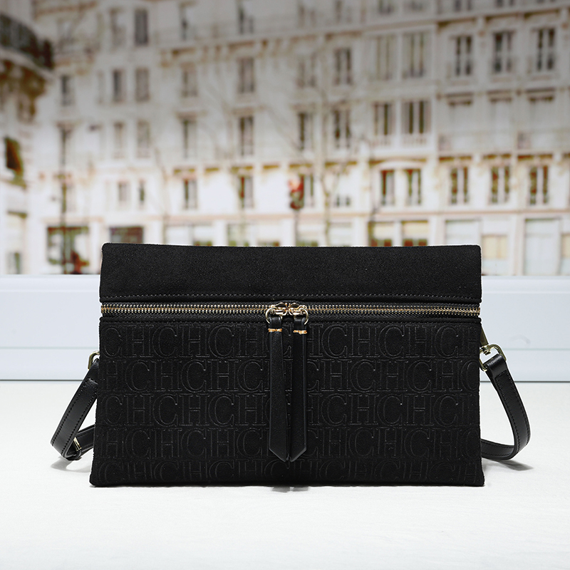 CH モノグラム エンボス加工 スエード クロスボディバッグ - Luxury Ziploc Bags のレビューと価格