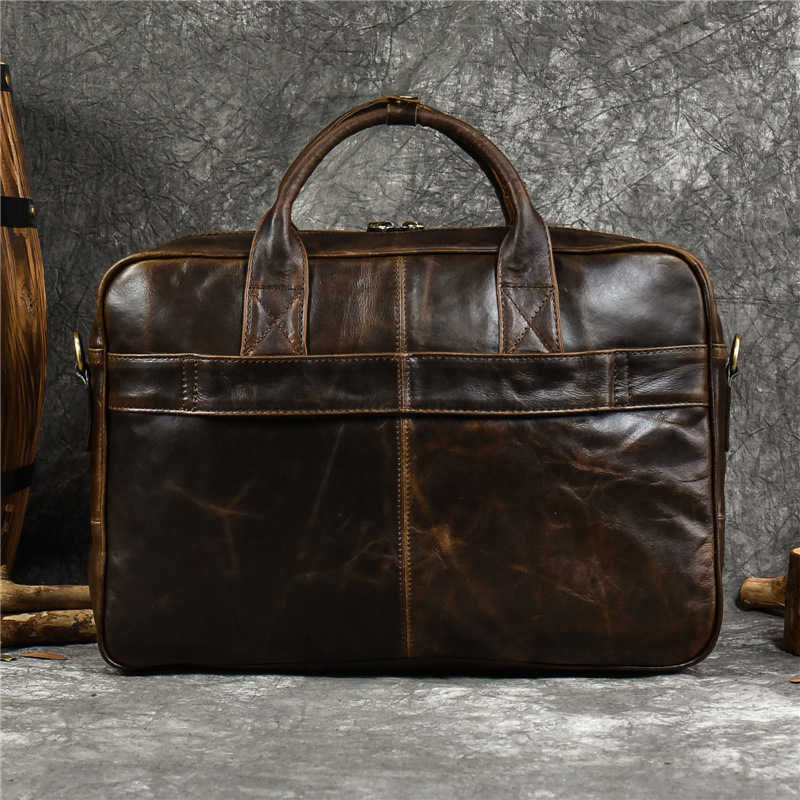 本革のメンズラップトップバッグ,ブリーフケース,ショルダーバ - Luxury Bags For Men のレビューと価格