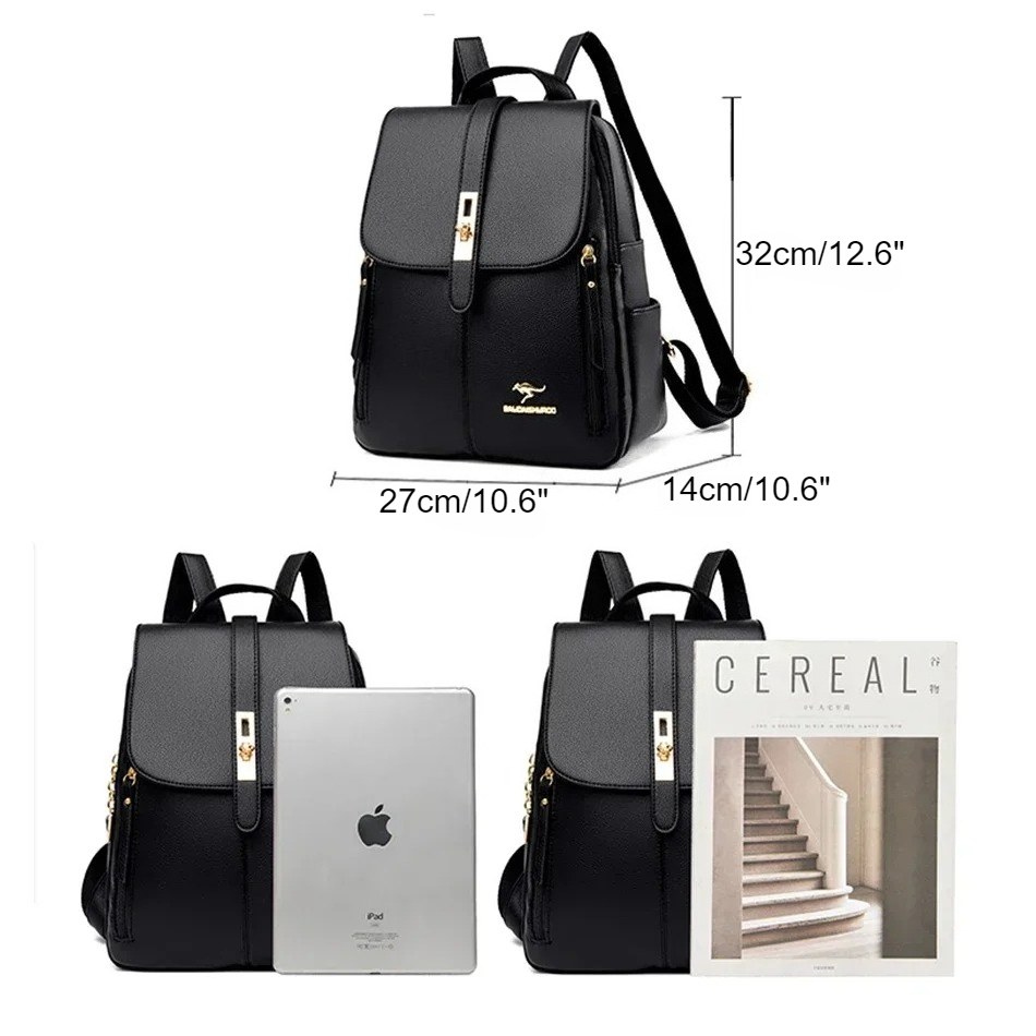 女性革大容量バックパック高品質ヴィンテージスクールバッグ女の - Luxury Bags For School のレビューと価格