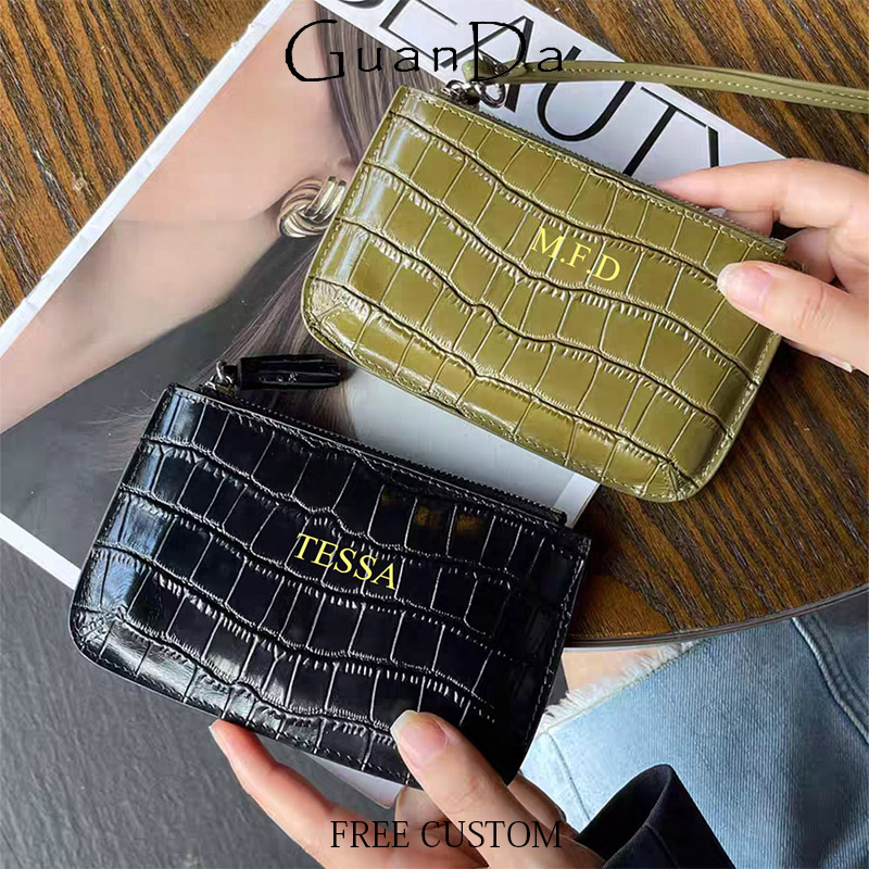 DIY 本革クロコダイル柄コインパース カスタムネーム ファ - Luxury Ziploc Bags のレビューと価格
