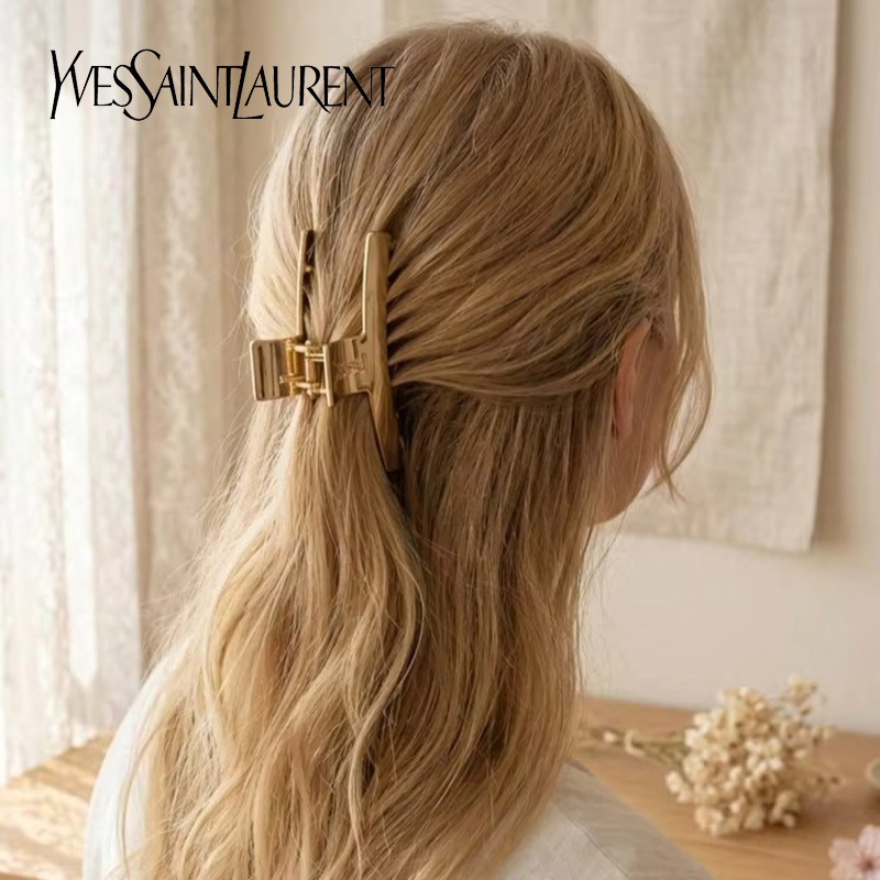 YSL サンローラン ヘアーバレッタ ゴールドメタルクリップ - Women Luxury Bags Ysl のレビューと価格