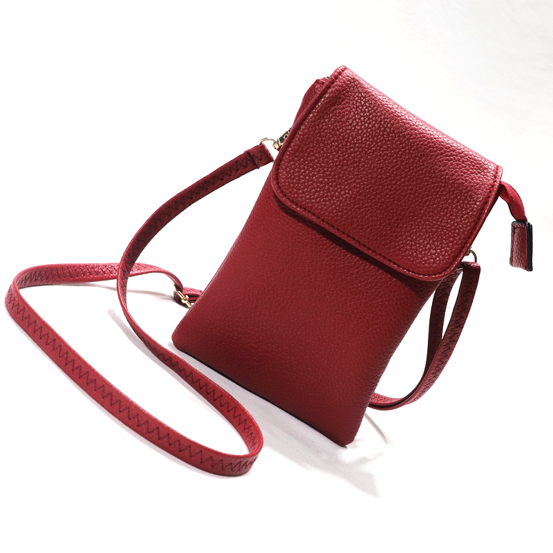 女性用レザークロスボディフォンバッグ、小型ショルダーバッグ、 - Wristlet Wallet Zipper のレビューと価格