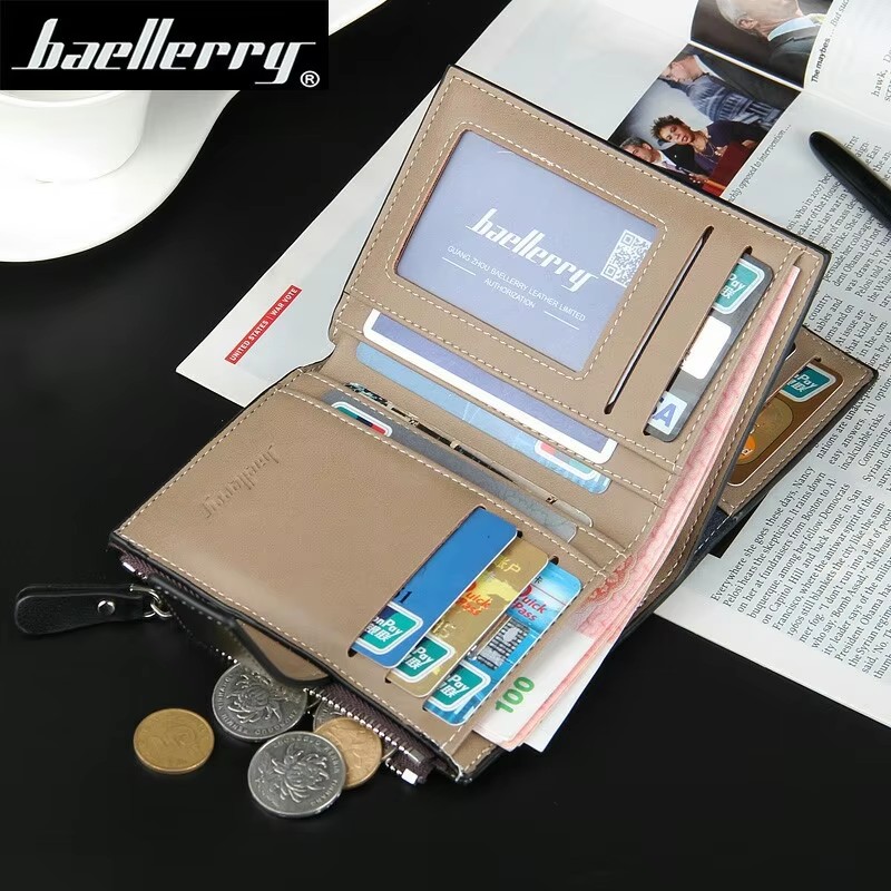 カスタマイズされた名前彫刻男性ショート財布大容量カードホルダ - Wristlet Wallet Zipper のレビューと価格