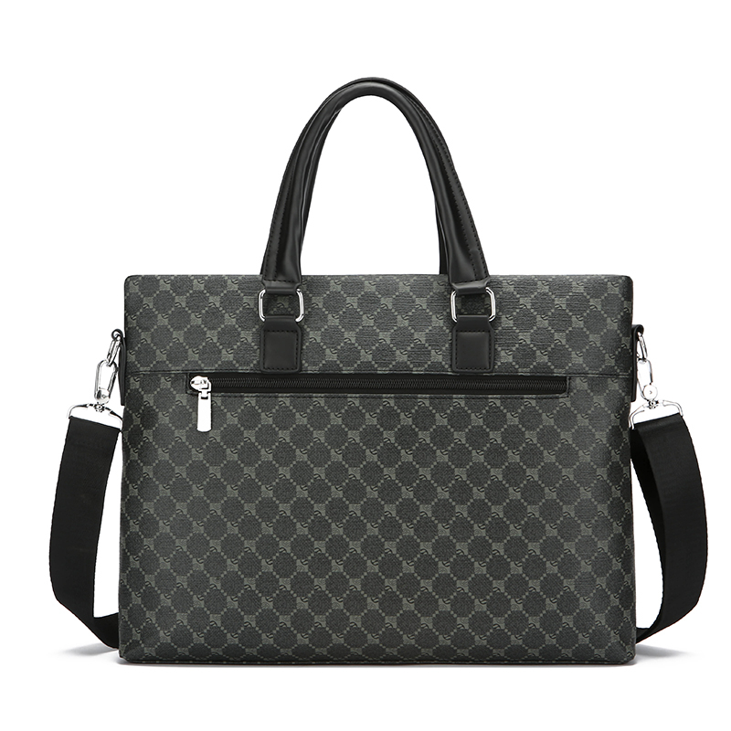 メンズプリントPUレザービジネスブリーフケースハンドバッグ、 - Luxury Bags For Men のレビューと価格