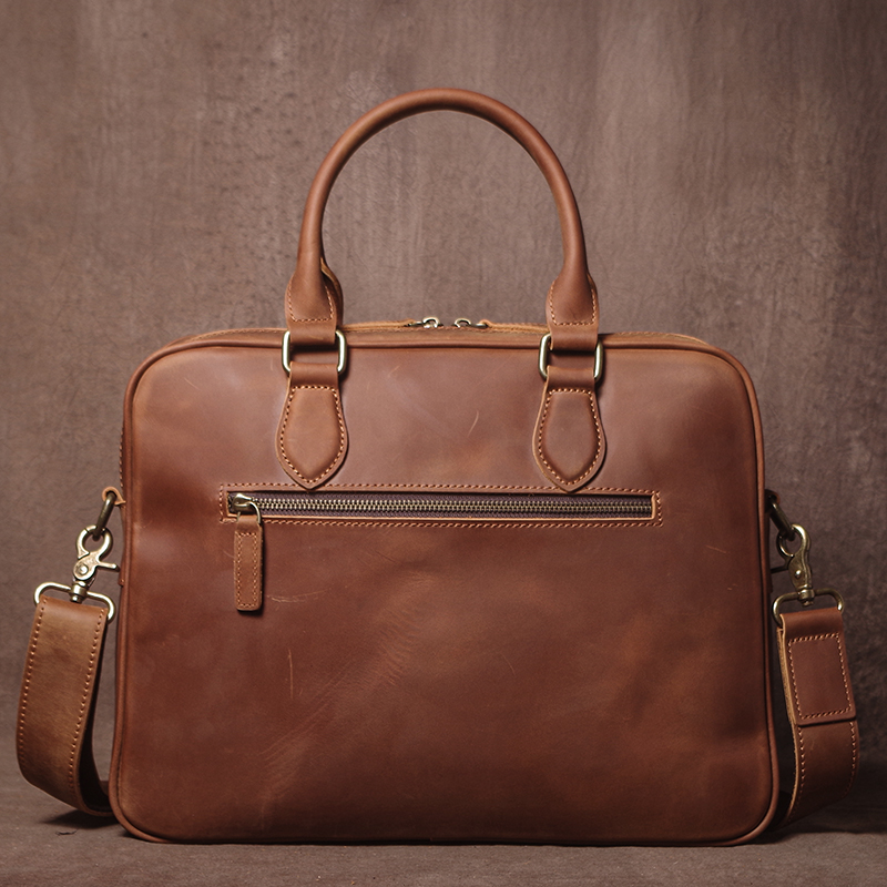 GURO 男性クレイジーホース牛革ブリーフケース高級本革ハン - Luxury Bags For Men のレビューと価格