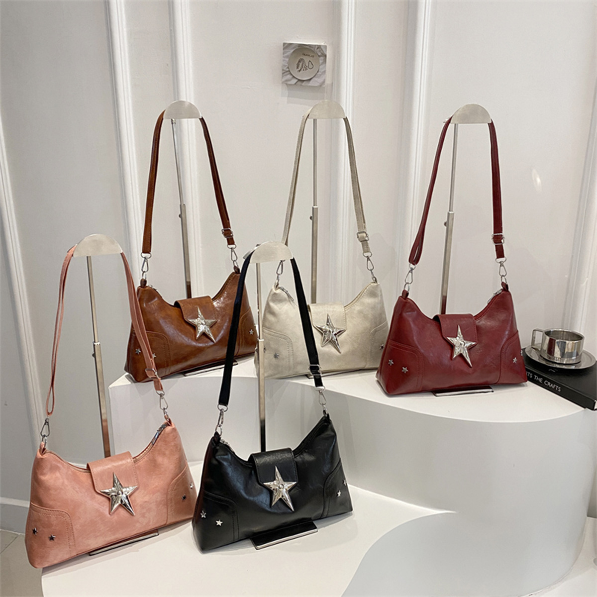 Y2K ヴィンテージ ショルダーバッグ ソフト PU ソリッ - Shoulder Bag Slouchy のレビューと価格