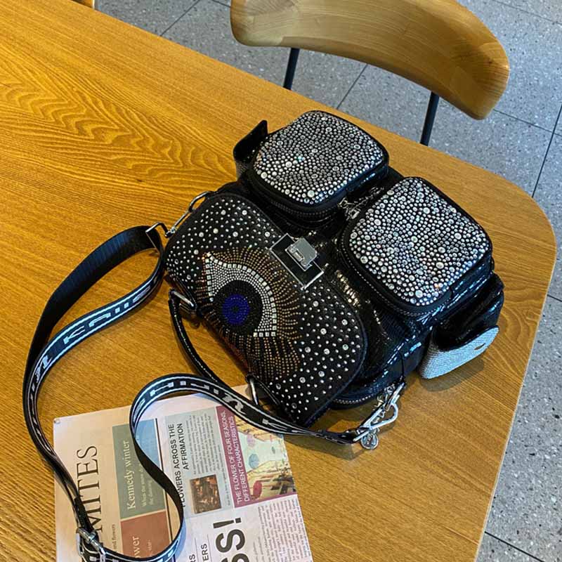 女性用バックパック,大容量ショルダーバッグ,合成皮革,ダイヤ - Luxury Bags For School のレビューと価格