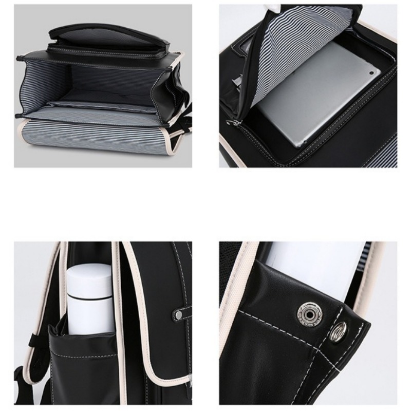 高級英国子供用バックパック小学生スクールバッグPUレザー防水 - Luxury Bags For School のレビューと価格