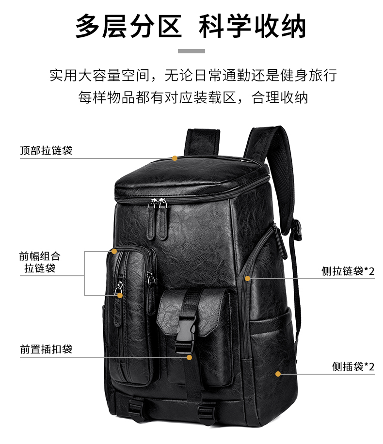 ファッションレトロバックパック高級ブランドバックパック男性用 - Luxury Bags For Men のレビューと価格